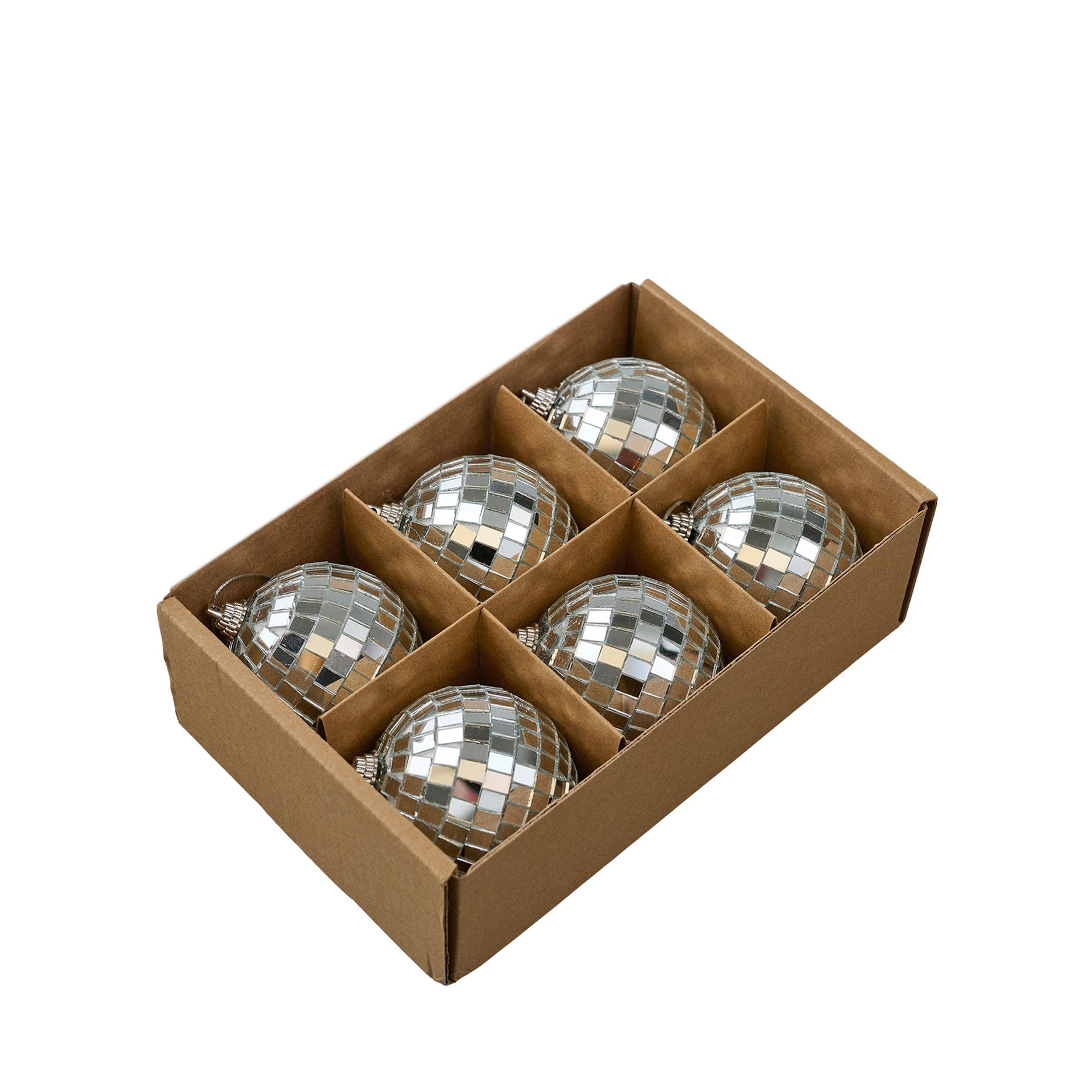 Disco dekorationskugle stor 6 stk.